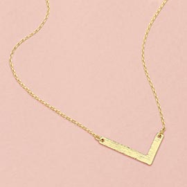 -L- Gold Dipped Monogram Pendant Necklace