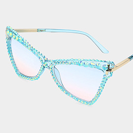Studded Cat Eye Sunglasses
