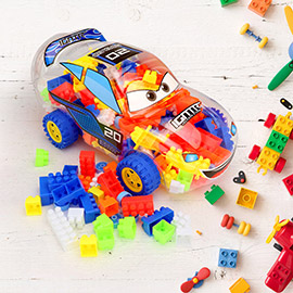 Assorted Building Blocks Toy Car