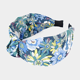 Floral Pattern Knot Headband
