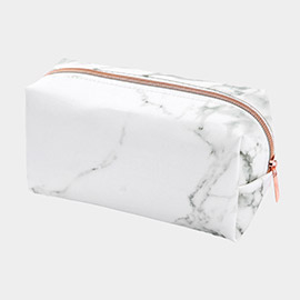 Marble Printed Makeup Pouch Bag