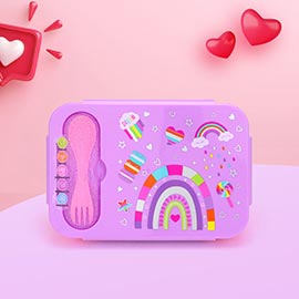 HOT FOCUS - Rainbow Dream Ice Cream Lunch Bento Box