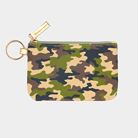 Camouflage Patterned ID Wallet Detachable Lanyard