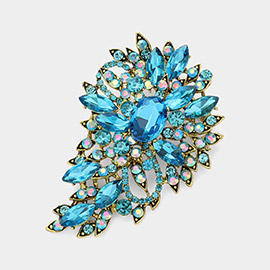 Crystal Bouquet Pin Brooch / Pendant