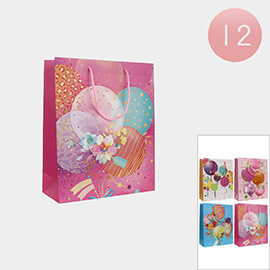 12PCS - Balloon Printed Gift Bags
